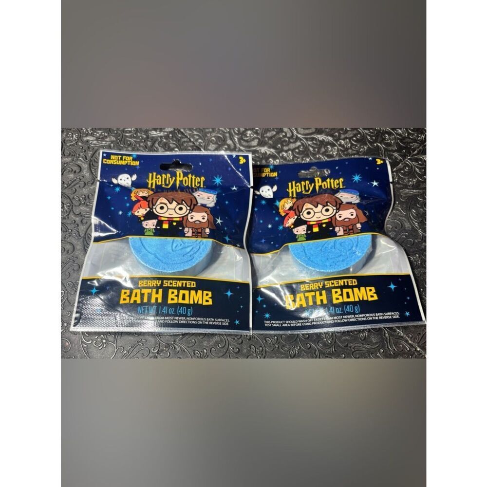 New Warner Bros. Harry Potter Blue Bath Bomb Packaging (Blue) Set of 2